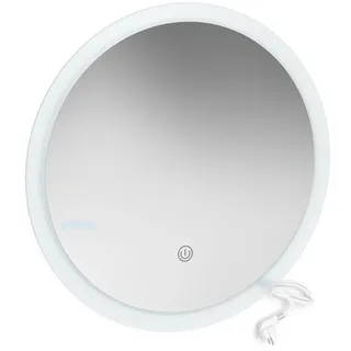 Vicco Badezimmerspiegel 60 x 60 cm Rund, Weiß - Weiß