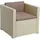 Polyrattan Loungesessel 70 x 69 x 63 cm beige