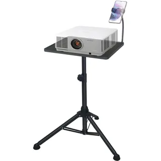GLEAM Beamer Ständer Multifunktionaler Beamer Stativ Universal Kamera Bodenständer für Laptop Ständer Tragbarer Verstellbare Höhe von 61 cm bis 101 cm mit Platte