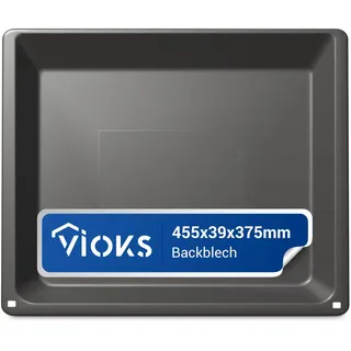 VIOKS Backblech 45,5x37,5 Ersatz für Siemens/Bosch 17002715 - Tief für Backofen Siemens, Bosch, Neff