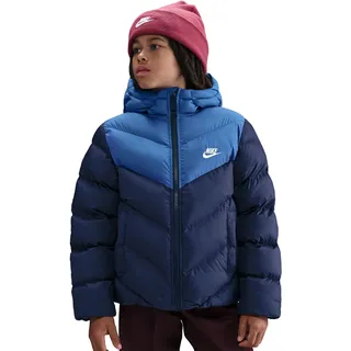 Nike Sportswear All Day Play Therma-FIT Puffer Jacke Kinder Midnight Navy/Game Royal/White - blau