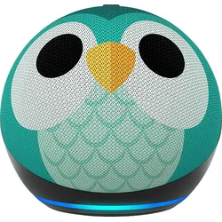 AMAZON Echo Dot (5. Generation, 2022) Kids, mit Alexa, Smart Speaker, Eulen Design