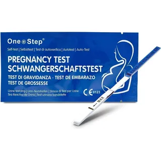 One+Step Blue Line ultraempfindlicher Schwangerschaftstest - Frühtest 10 miu/ml St