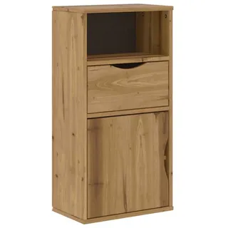 vidaXL Beistellschrank mit Schublade ODDA 40x24x79cm Massivholz Kiefer