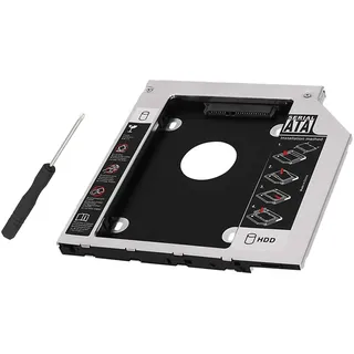 Getue 2nd HDD SSD Hard Drive Caddy Tray Replacement for MacBook Pro 13/15/17 inch A1278 A1286 A1297 2008 2009 2010 2011 2012 Internal Laptop CD/DVD-ROM Optical SuperDrive Adapter to 2.5 Inch 9.5MM