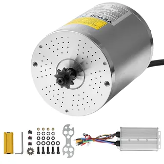 Vevor 3000 W elektrischer bürstenloser Gleichstrommotor-Bausatz – 72 V 4900 U/min 5,5 Nm Elektromotor mit verbessertem Drehzahlregler, Geräuscharm, Ideal für Go Karts E-Bike Motorrad Roller