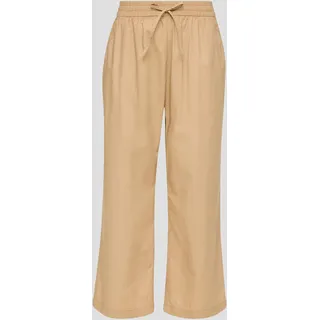 S.Oliver Culotte aus Baumwolle mit Elastikbund und Tunnelzug beige 46