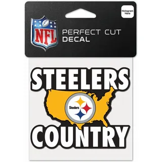 WinCraft Pittsburgh Steelers Slogan Perfect Cut Color Decal 4" x 4"