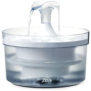 ZEUS Fresh & Clear Trinkbrunnen für Hunde, mit Wasserfall, 1,5L