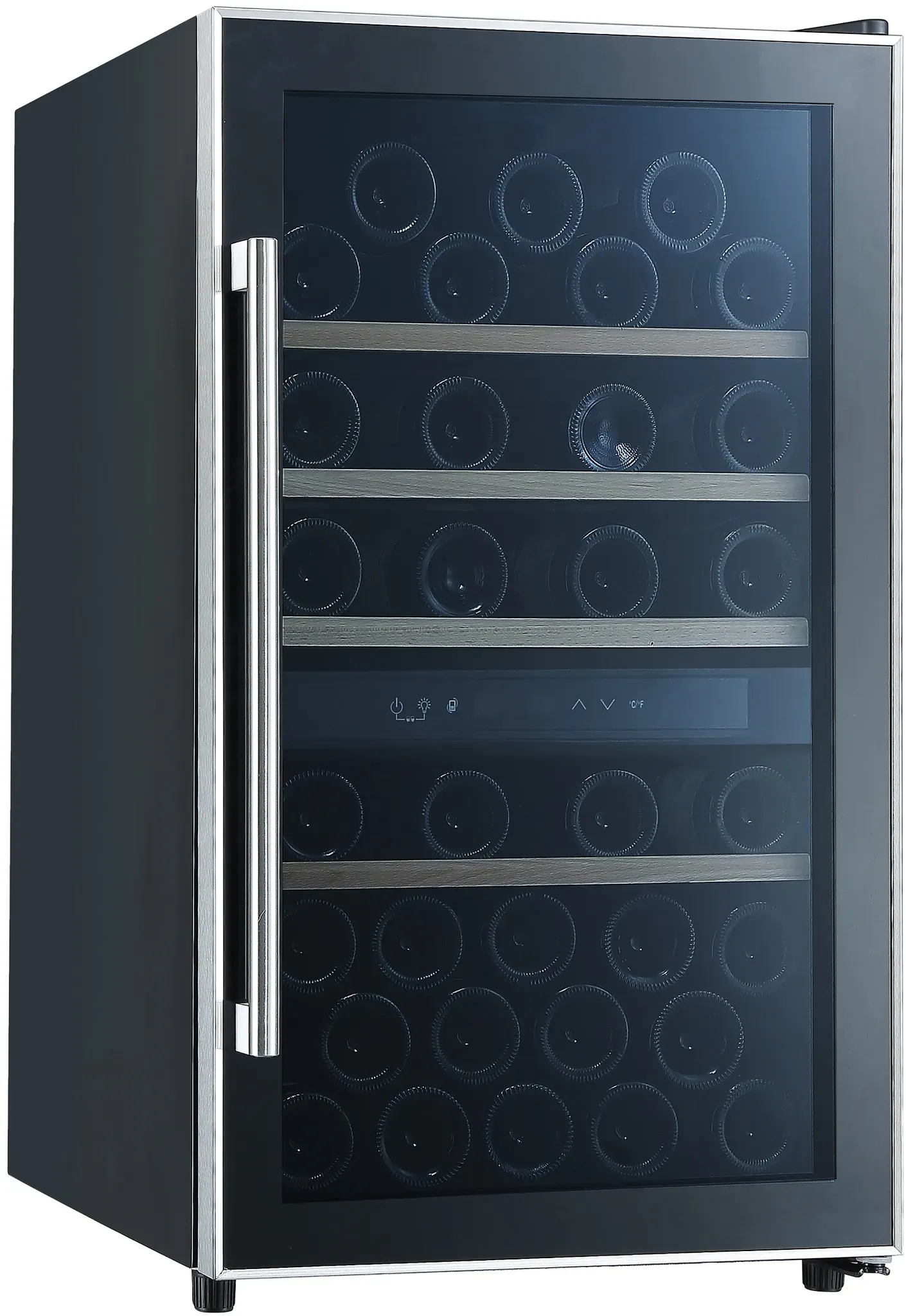 Weinkühlschrank 49 Flaschen 2 Zonen Kühlschrank Weintemperierschrank  Respekta