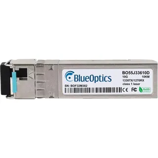 BlueOptics Fortinet FN-TRAN-SFP+BD33 kompatibler BlueOptics SFP+ BO55J33610D, Transceiver, Silber