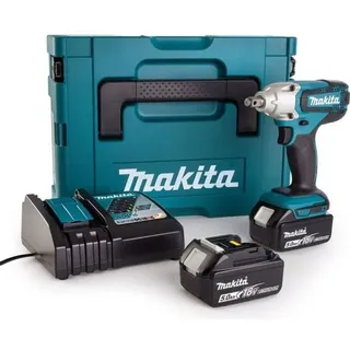 MAKITA Schlagschrauber + 2 18V 5Ah Li-Ion Batterien + Makpac DTW190RTJ Gehäuse
