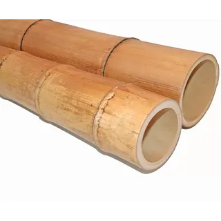 Bambusrohr Moso Natur 100cm Durch. 9,8 bis 12cm gelbbräunlich, hitzebehandelt und getrocknet von bambussi.com