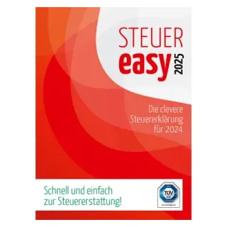 STEUEReasy (Steuerjahr 2024) I Einfach, schnell und günstig zur Steuererstattung I Steuersoftware für die Steuererkärung 2024