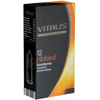 Vitalis ribbed, 12er Pack Kondome, 12 Stück