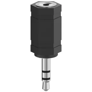 Hama Audio-Adapter, 3,5-mm-Klinken-St. Stereo - 2,5-mm-Klinken-Kuppl. Stereo (00205199)