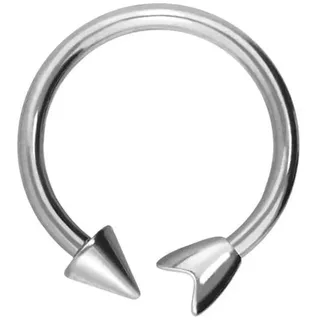 PIERCINGLINE Titan Hufeisenring mit Innengewinde PFEIL