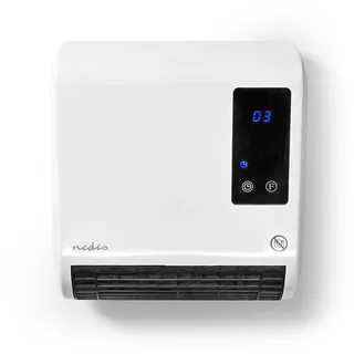 Nedis HTBA20WT Badezimmer-Heizung | 2000 W | Verstellbares Thermostat 2 Wärme Modes Fernbedienung | Weiß