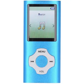Bluetooth-MP3-Player, Ultraflacher MP3-MP4-Player, Tragbarer Musik-Player mit 16 GB Kleiner Speicherkarte, Digitaler Musik-Player mit Rauschunterdrückung für Kinder und
