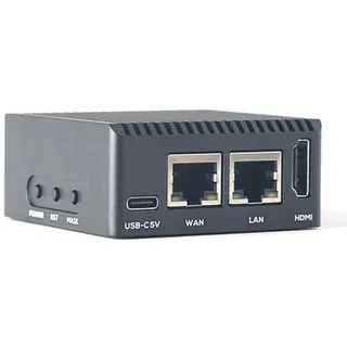 NanoPi R3S LTS Dual-Gbps Ethernet Ports Router Rockchip RK3566 SoC Mini PC Board Support OpenMediaVault, OpenWrt (2GB Ram 32GB eMMc Mental)
