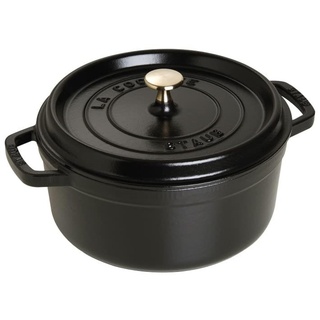Staub Cocotte 26 cm rund schwarz