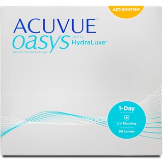 Acuvue Johnson & Johnson Acuvue Oasys 1-Day for Astigmatism (90er Packung) Tageslinsen (-5.5 dpt, Zyl. -0,75, Achse 60 ° & BC 8.5) mit UV-Schutz