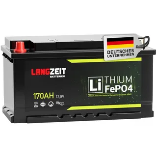 LANGZEIT Batterien Langzeit Lithium Batterie 170Ah 12V