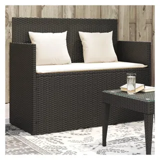 vidaXL Gartenbank 112 x 54 x 91 cm Schwarz
