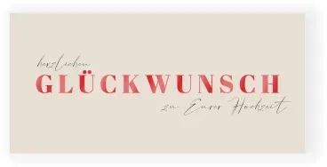 Hochzeit Glückwunschkarten in Creme mit eigenen Fotos gestalten im Design "Glückwunsch" - Musterkarte - Karten einfach online bei wunderkarten gestalten und bestellen