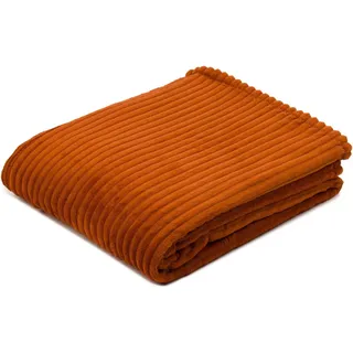 Wohndecke »Feincord Kuscheldecke, flauschig weich und wohlig warm, braun