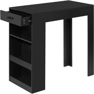 Woltu Bartisch 100 x 100 x 50 cm Schwarz