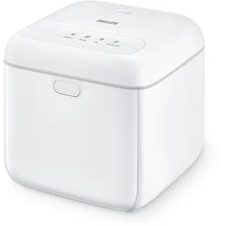 Philips UV-C Desinfektionsbox (135 W), Desinfektion mit UV-C Licht, Sterilisator für Babyflaschen, Geschirr, Handy, Schlüssel u.v.m., 10 L Fassungsvermögen, weiß