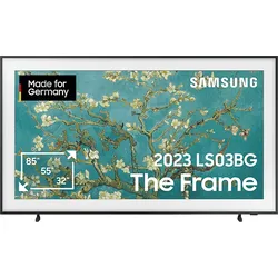 SAMSUNG GQ65LS03BGU The Frame QLED TV (Flat, 65 Zoll / 163 cm, UHD 4K, SMART TV, Tizen)