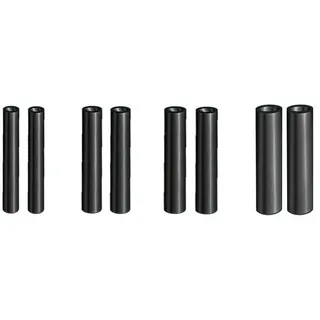 Jenzi Quetschhülse 1,0 mm Matt Schwarz 20 St.
