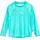 Rash-Guard-Shirt Lang Türkis Batik 122-128