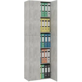 vidaXL Büroschrank Aktenschrank 60x32x190 cm Betongrau