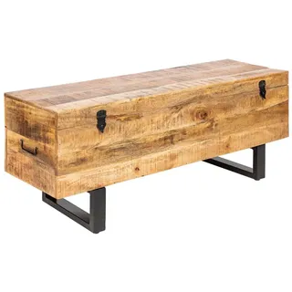 Riess-Ambiente Industrial Truhenbank FACTORY LOFT 115cm Mangoholz natur Sitzbank