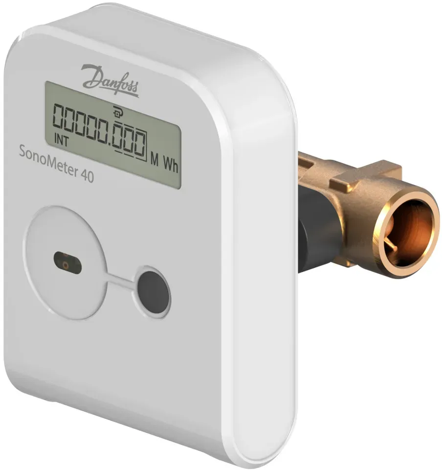 Danfoss Wärmezähler SonoMeter 40 QP1,5 DN15 RL PN25 Batt OMS Pu IP65 kWh