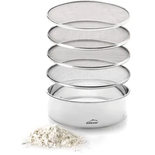 Lacor 4 AUSTAUSCHBARE MASCHE-SIEB. 20 cm, Edelstahl, Silber, 68340