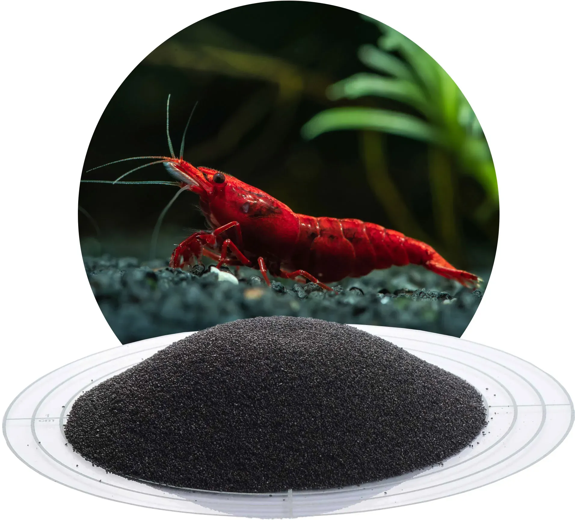 Aquariumsand schwarz 0,4-0,8 mm - 10 kg Sack