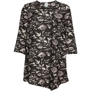 Baumwoll-Tunika, Druck grau, 36