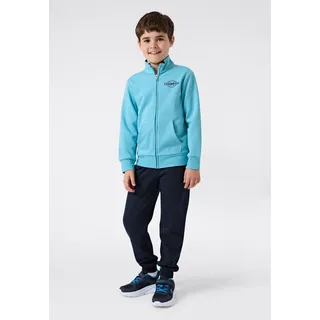 Champion Jogginganzug "Sweatsuits Fleece", Mädchen, Gr. XL (164/170), blau (mwb, nny, nny), Obermaterial: 54% Baumwolle, 46% Polyester, Sportanzüge Jogginganzug, für Kinder und Jugendliche, atmungsaktives Material