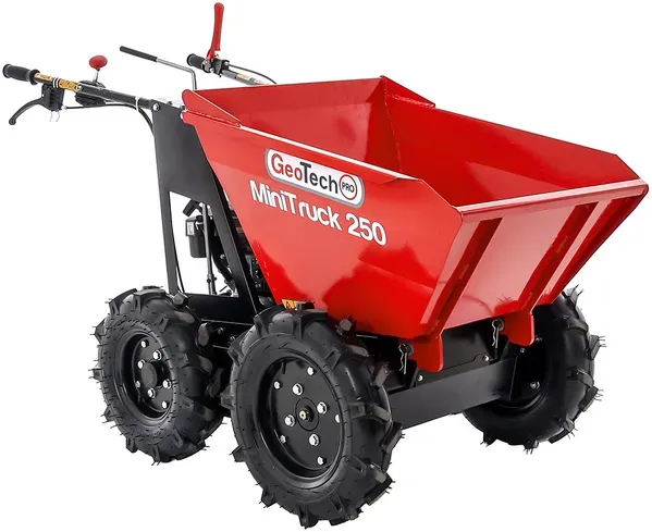GeoTech Pro MiniTruck 250 - Motorschubkarre 4x4 mit Motor Loncin LC1P65FE-2