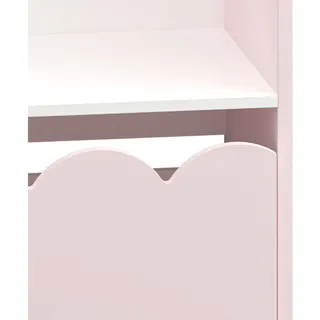 [en.casa] Kinderregal, Vestnes 114x91x30 cm Cotton Candy/Weiß