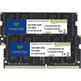 Timetec Hynix IC DDR4 2666 MHz PC4-21300 Unbuffered Non-ECC 1,2 V CL19 2Rx8 Dual Rank 260 Pin SODIMM Laptop Notebook Computer Arbeitsspeicher RAM Modul Upgrade (32GB KIT(2x16GB))