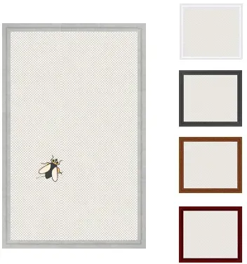 Insektenschutz Spannrahmen, Fliegengitter fuer Fenster, fertig auf Maß, als Bausatz, in silber