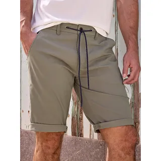 Lerros Bermudas "LERROS Chino-Bermuda, ultra leicht und schnelltrocknend", Herren, Gr. 32, original olive, 54% Baumwolle, 43% Nylon, 3% Elasthan, Hosen