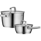 WMF Topf-Set ICONIC 2 teilig Kochtopf 22 cm und Stielkasserolle 18 cm