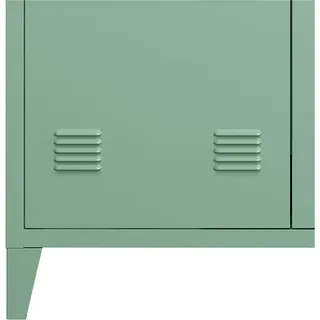 [en.casa] Oripää Aktenschrank 90 x 80 x 33 cm Pastellgrün