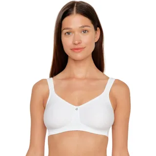 BH Damen ohne Bügel - Catania 7870-100B weiß - Spacer-BH mit Unterbrustband - Gemoldete Cups mit Stützblenden & verstellbaren Träger - Seamless - Bequemer T Shirt BH - 100B